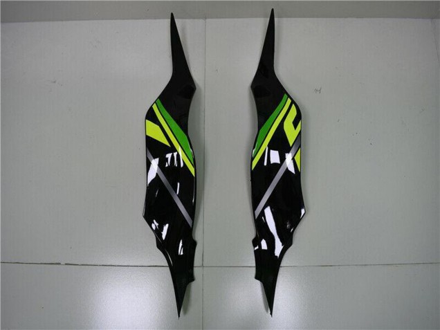 Kawasaki ZX6R Motorrad Verkleidung 2013-2018 - Grun Gelb Glanzendes Schwarz Matt Schwarz