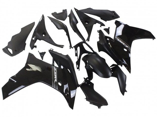 Honda CBR600F Motorrad Verkleidung 2011-2013 - Glanzendes Schwarz