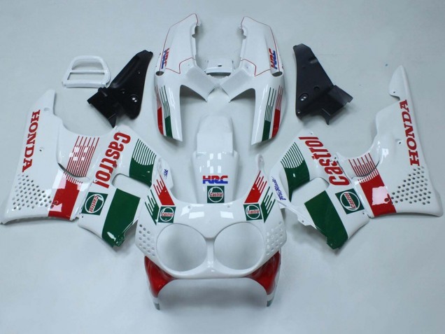 Honda CBR900RR 893 Motorrad Verkleidung 1992-1993 - Weiss Rot Grun Castrol HRC