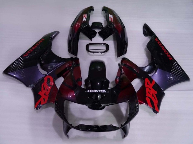Honda CBR900RR 893 Motorrad Verkleidung 1994-1995 - Dunkel Blau Kastanienbraun Rot Glanzendes Schwarz