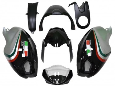 Ducati Monster 696 796 1100 1100S Motorrad Verkleidung 2008-2012 - Glanzendes Schwarz Silber Rot Grun