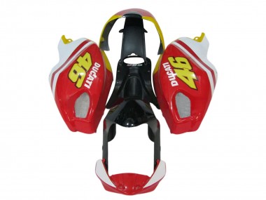 Ducati Monster 696 796 1100 1100S Motorrad Verkleidung 2008-2012 - Weiss Rot Glanzendes Schwarz Gelb 46
