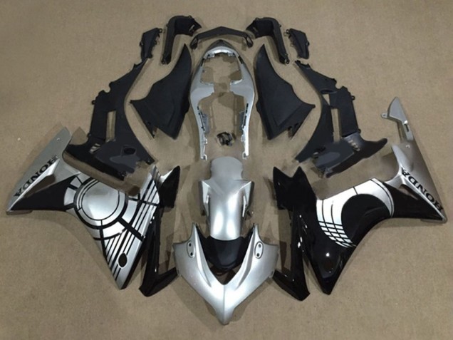Honda CBR500R Motorrad Verkleidung 2013-2015 - Silber Glanzendes Schwarz