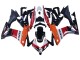 Honda CBR500R Motorrad Verkleidung 2013-2015 - Orange Weiss Rot Glanzendes Schwarz Repsol 3