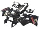 Honda VFR 800 Motorrad Verkleidung 1998-2001 - Glanzendes Schwarz Rot Aufkleber