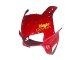 Honda VFR 800 Motorrad Verkleidung 1998-2001 - Rot Weiss Glanzendes Schwarz Vimto