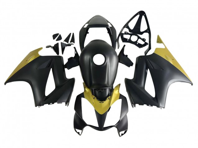 Honda VFR 800 Motorrad Verkleidung 2002-2013 - Gelb Matt Schwarz