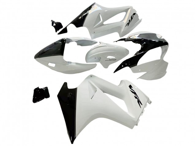 Honda VFR 800 Motorrad Verkleidung 2002-2013 - Perl Weiss Glanzendes Schwarz Aufkleber
