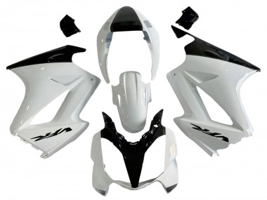 Honda VFR 800 Motorrad Verkleidung 2002-2013 - Perl Weiss Glanzendes Schwarz Aufkleber