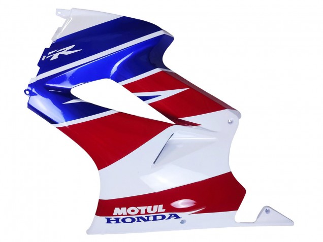 Honda VFR 800 Motorrad Verkleidung 2002-2013 - Weiss Rot Blau Motul