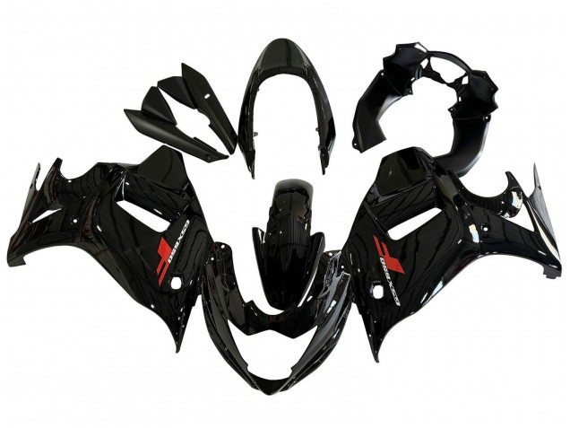 Suzuki GSX650F Motorrad Verkleidung 2008-2013 - Glanzendes Schwarz
