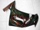Kawasaki EX650 Motorrad Verkleidung 2006-2008 - Glanzendes Schwarz Rot Flamme