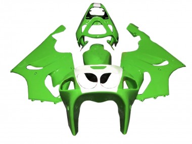 Kawasaki ZX7R Motorrad Verkleidung 1996-2003 - Grun Weiss