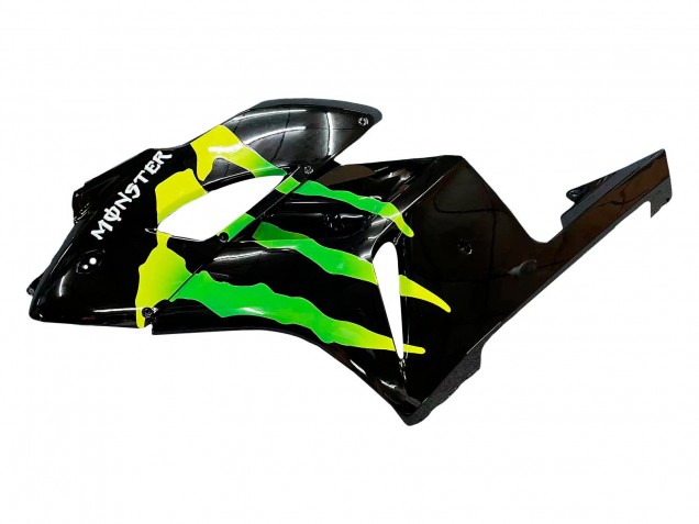 Honda CBR1000RR Motorrad Verkleidung 2004-2005 - Glanzendes Schwarz Gelb Grun Monster