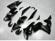 Kawasaki EX650 Motorrad Verkleidung 2009-2011 - Glanzendes Schwarz Weiss Aufkleber