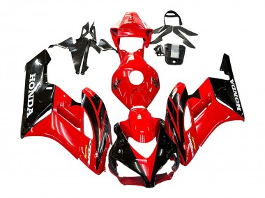 Honda CBR1000RR Motorrad Verkleidung 2004-2005 - Rot Glanzendes Schwarz Rennen