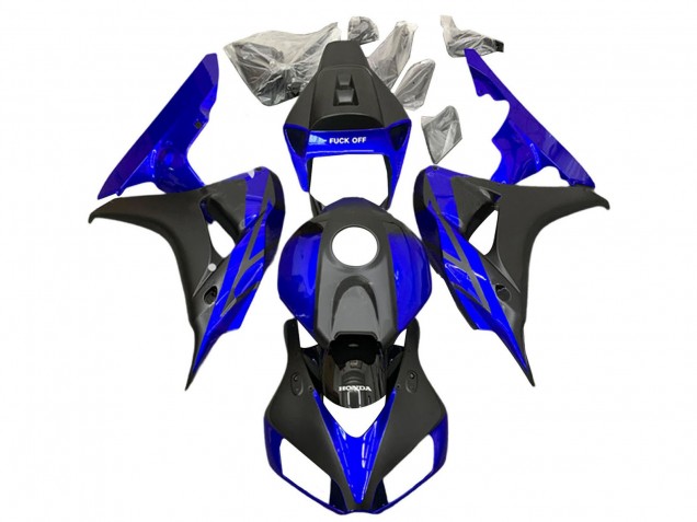 Honda CBR1000RR Motorrad Verkleidung 2006-2007 - Blau Matt Schwarz