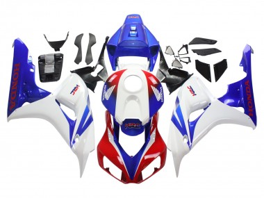Honda CBR1000RR Motorrad Verkleidung 2006-2007 - Weiss Rot Blau HRC