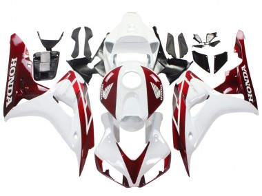 Honda CBR1000RR Motorrad Verkleidung 2006-2007 - Weiss Rot