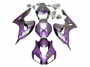 Honda CBR1000RR Motorrad Verkleidung 2006-2007 - Silber Hellviolett