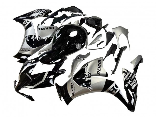 Honda CBR1000RR Motorrad Verkleidung 2012-2016 - Silber Glanzendes Schwarz Repsol Red Bull