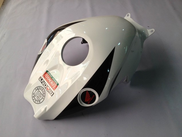Honda CBR1000RR Motorrad Verkleidung 2012-2016 - Weiss Glanzendes Schwarz Rizoma Playboy