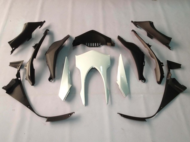 Honda CBR1000RR Motorrad Verkleidung 2012-2016 - Weiss Glanzendes Schwarz Rizoma Playboy