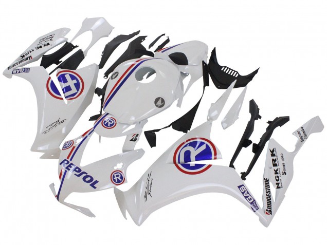 Honda CBR1000RR Motorrad Verkleidung 2012-2016 - Weiss Blau Rot Repsol