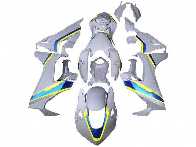 Honda CBR1000RR Motorrad Verkleidung 2017-2024 - Weiss Blau Gelb