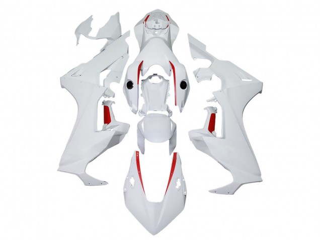 Honda CBR1000RR Motorrad Verkleidung 2017-2024 - Weiss mit Rot Linie
