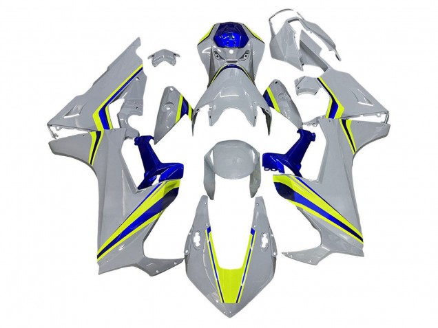 Honda CBR1000RR Motorrad Verkleidung 2017-2024 - Weiss Gelb Blau