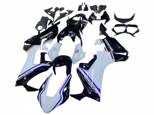 Honda CBR1000RR Motorrad Verkleidung Kit 2017-2024 - Weiss Blau Glanzendes Schwarz