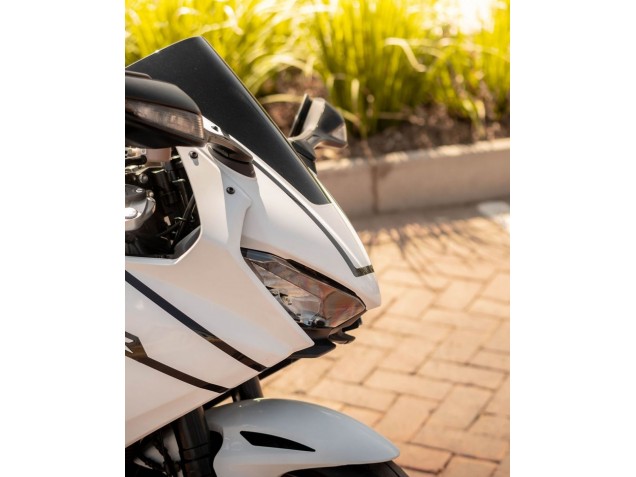 Honda CBR1000RR Motorrad Verkleidung 2017-2024 - Weiss mit Schwarz Streifen Fireblade