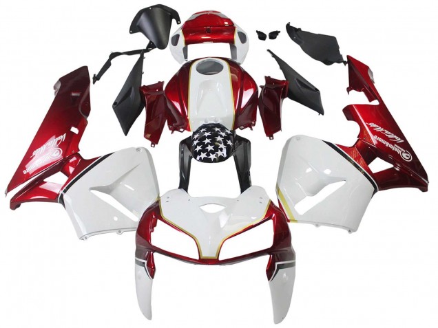 Honda CBR600RR Motorrad Verkleidung Kit 2005-2006 - Rot Weiss Schwarz