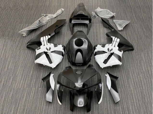 Honda CBR600RR Motorrad Verkleidung Kit 2005-2006 - Schwarz Weiss