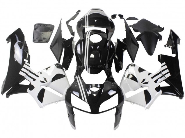 Honda CBR600RR Motorrad Verkleidung 2005-2006 - Schwarz Weiss