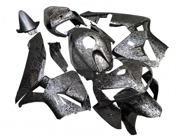 Honda CBR600RR Motorrad Verkleidung 2005-2006 - Schwarz Geschmiedet Carbonfaser