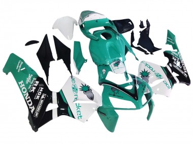 Honda CBR600RR Motorrad Verkleidung 2005-2006 - Hellgrun Weiss Glanzendes Schwarz Joe Rocket