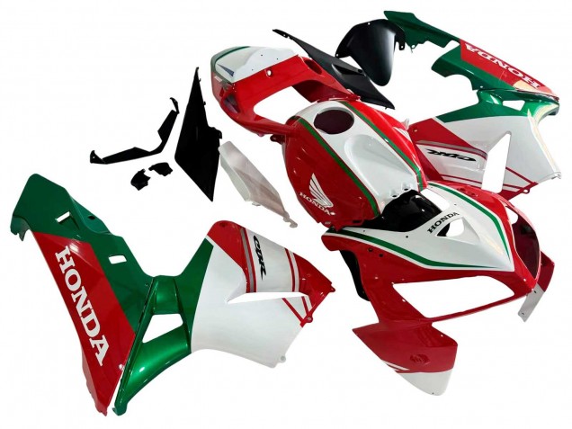 Honda CBR600RR Motorrad Verkleidung 2005-2006 - Rot Weiss Grun