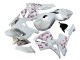 Honda CBR600RR Motorrad Verkleidung 2005-2006 - Weiss mit Cherry Blossom