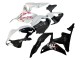 Honda CBR600RR Motorrad Verkleidung 2007-2008 - Weiss Cherry Blossom Glanzendes Schwarz Geteiltes