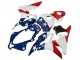 Honda CBR600RR Motorrad Verkleidung 2007-2008 - Weiss Blau Rot Stern