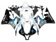 Honda CBR600RR Motorrad Verkleidung 2007-2008 - Weiss Hellblau Glanzendes Schwarz