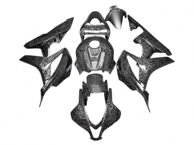 Honda CBR600RR Motorrad Verkleidung 2007-2008 - Schwarz Geschmiedet Carbonfaser