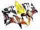 Honda CBR600RR Motorrad Verkleidung 2007-2008 - Gelb Orange Glanzendes Schwarz Rossi Repsol