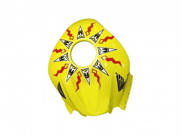 Honda CBR600RR Motorrad Verkleidung 2007-2008 - Gelb Orange Glanzendes Schwarz Rossi Repsol
