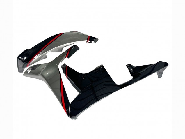 Honda CBR600RR Motorrad Verkleidung 2007-2008 - Silber Rot Glanzendes Schwarz