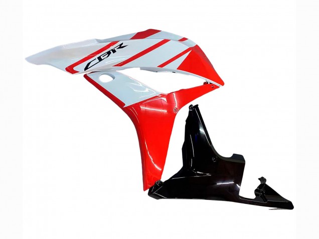 Honda CBR600RR Motorrad Verkleidung 2007-2008 - Weiss Rot Glanzendes Schwarz