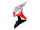 Honda CBR600RR Motorrad Verkleidung 2007-2008 - Weiss Rot Glanzendes Schwarz