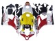 Honda CBR600RR Motorrad Verkleidung 2007-2008 - Weiss Gelb Rot Repsol HRC